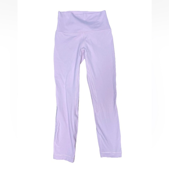Lululemon Align Crop Leggings In Pink Peony Size 4 - Picture 1 of 6